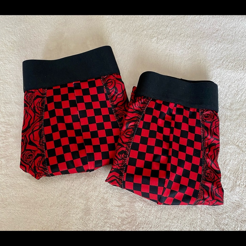 Boxer Briefs💋(pair) for VALENTINES!!Checkerboard pattern!